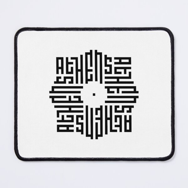 Item preview, ATHENS | Black  | Modern Geometric Kufi Calligraphy | From Name to Art   designed and sold by FOR YOUR NAME.