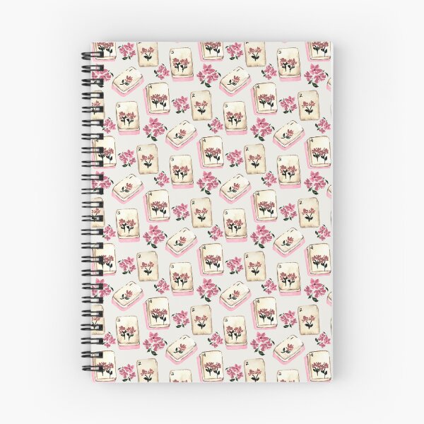 Item preview, Antique Pink Watercolor Mahjong Tiles with Flowers - Light Neutral designed and sold by JasmineGDesigns.