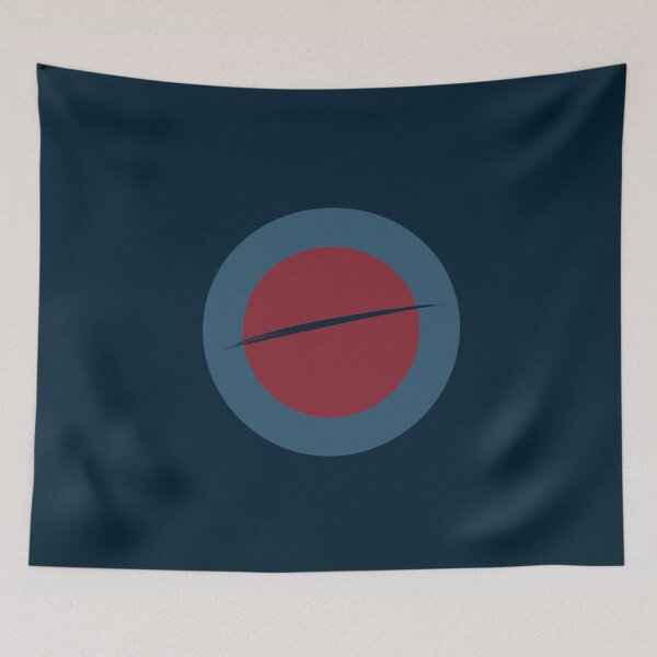 Item preview, The Eclipse - Crimson and Navy Abstract Geometric designed and sold by artdocaj.