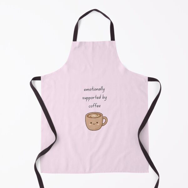 Item preview, Emotionally Supported By Coffee – Cute Kawaii Coffee Cup Illustration designed and sold by My Gluten Free Life UK.