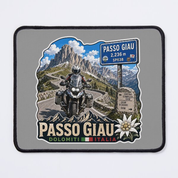 Item preview, Passo di Giau Italia Giau Pass Italy Dolomites Sticker TShirt 05 designed and sold by OuterShellUK.
