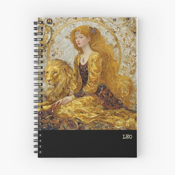 Item preview, Leo Zodiac Art - Vintage Nouveau Royal Lion Goddess designed and sold by KissMyBerry.