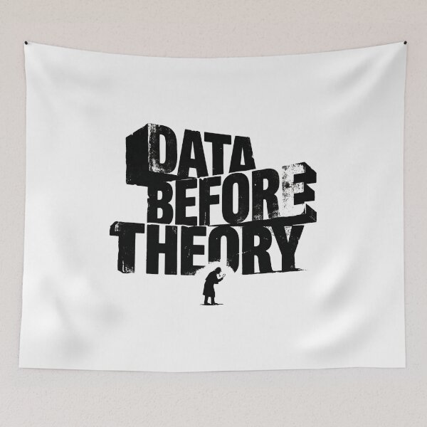 Item preview, Data Before Theory Sherlock Holmes Minimalist Quote Art designed and sold by Fenay Designs.