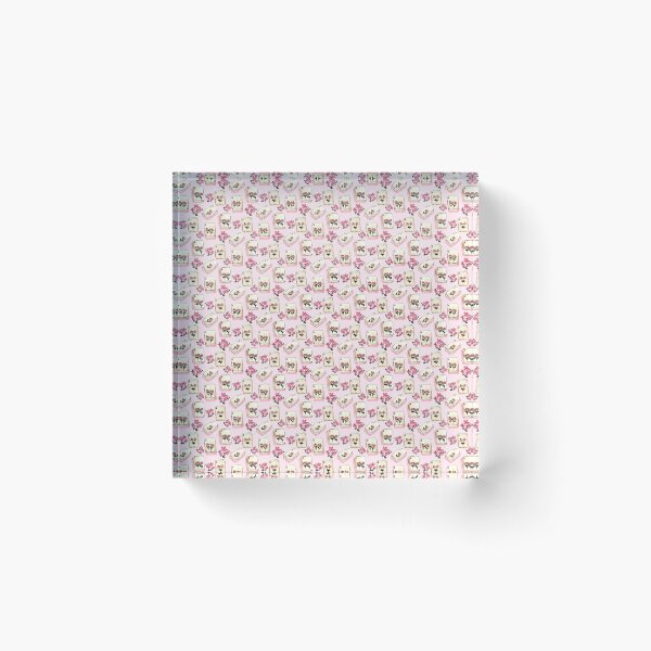 Item preview, Antique Pink Watercolor Mahjong Tiles with Flowers - Light Pink designed and sold by JasmineGDesigns.