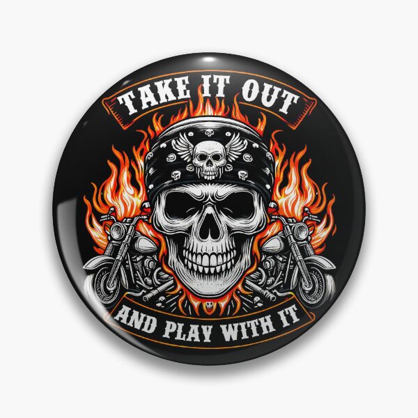 Item preview, Take It Out And Play With It Motorcyclist Biker Skull Motorcycle Rider designed and sold by LysiTHWIP.
