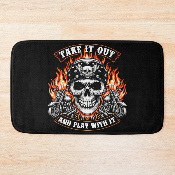 Item preview, Take It Out And Play With It Motorcyclist Biker Skull Motorcycle Rider designed and sold by LysiTHWIP.