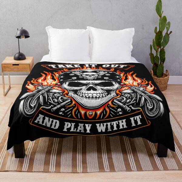 Item preview, Take It Out And Play With It Motorcyclist Biker Skull Motorcycle Rider designed and sold by LysiTHWIP.
