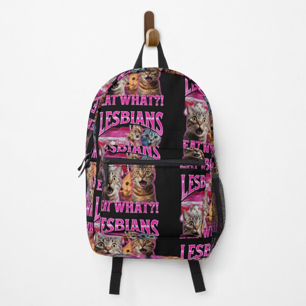 Item preview, Lesbians Eat What?! Lesbian Pride LGBTQ Humor Meme designed and sold by LysiTHWIP.