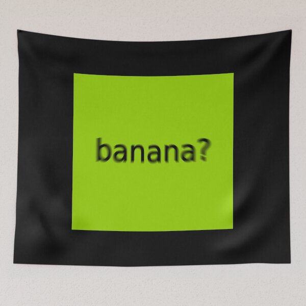 Item preview, Supreme Green Banana Question Mark Square designed and sold by Dancing Papaya.