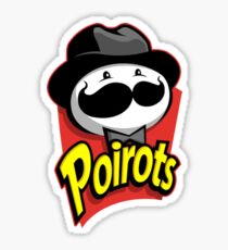 poirots mustache Sticker