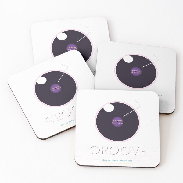 Item preview, Groove Neon Records Drop The Needle - Retro Vinyl LP Art designed and sold by Yuran11.