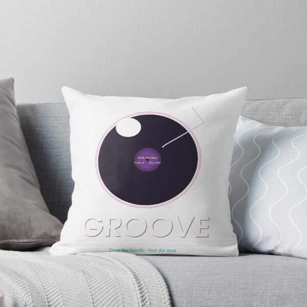 Item preview, Groove Neon Records Drop The Needle - Retro Vinyl LP Art designed and sold by Yuran11.