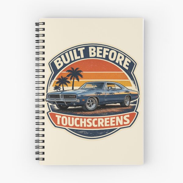 Item preview, Dodge Charger Built Before Touchscreens Badge designed and sold by Retro Arabica.