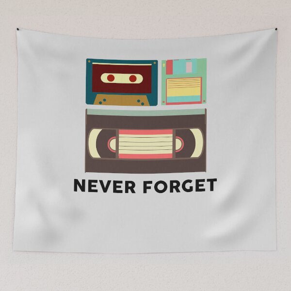 Item preview, Funny Never Forget Floppy Disk, VHS and Casette Tape designed and sold by melsens.
