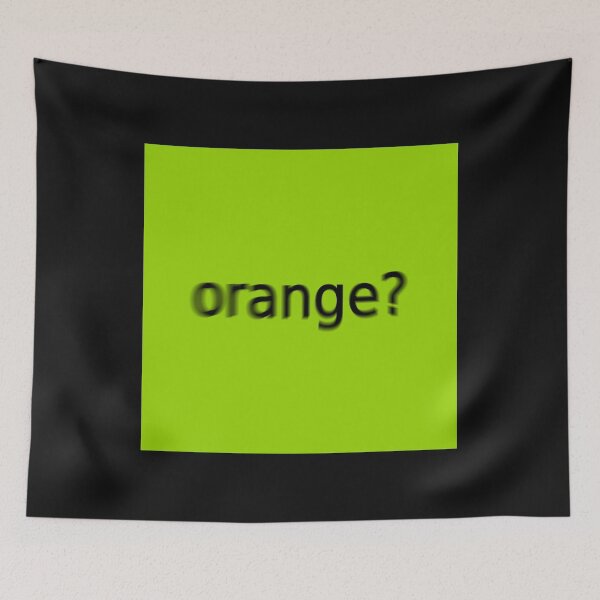 Item preview, Supreme Green Orange Question Mark Square designed and sold by Dancing Papaya.