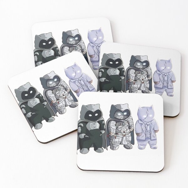 Item preview, Moon Knight Cats – Three Forms Fan Art Sticker Design designed and sold by NDrake31.