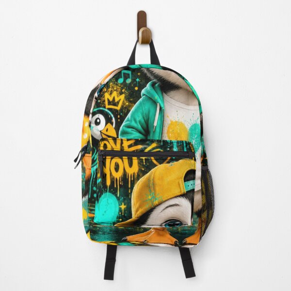 Item preview, Cute Penguin Love Street Art designed and sold by Rohan132.