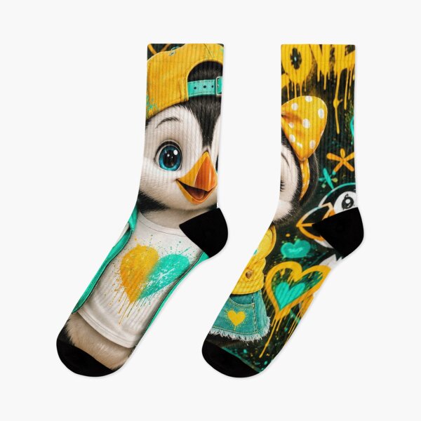 Item preview, Cute Penguin Love Street Art designed and sold by Rohan132.