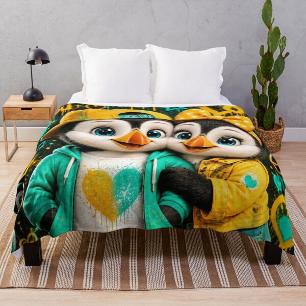 Item preview, Cute Penguin Love Street Art designed and sold by Rohan132.