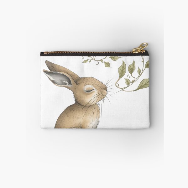 Item preview, Mindful Bunny Illustration – Calm Pastel Rabbit Nursery Wall Art designed and sold by Art70shop.