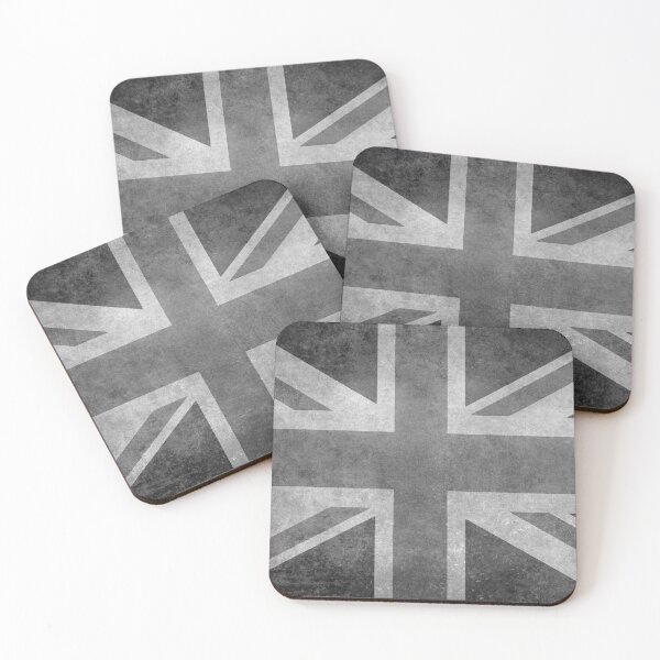 Item preview, Union Jack in grungy grayscale designed and sold by Bruiserstang.