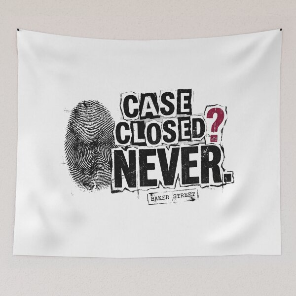 Item preview, Case Closed Never Baker Street Sherlock Holmes Stencil Art designed and sold by Fenay Designs.