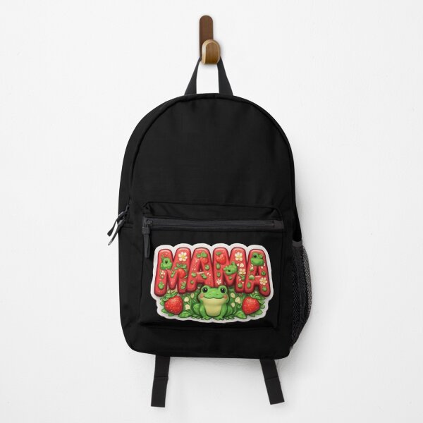 Item preview, Cute Frog Mama Sticker – Strawberry Frog Mom Sticker, Kawaii Frog Mother's Day Gift, Cute Frog Lover Laptop Sticker designed and sold by Basma Designs | Retro, Kawaii Shirts & Stickers.