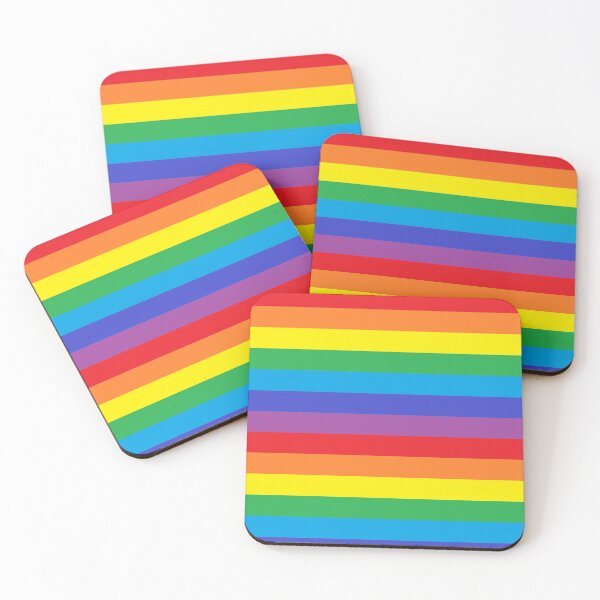 Item preview, a vertical flag with seven horizontal stripes of equal thickness designed and sold by buynowandtoday.