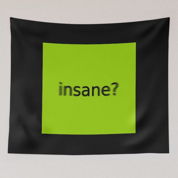 Item preview, Supreme Green Insane Question Mark Square designed and sold by Dancing Papaya.