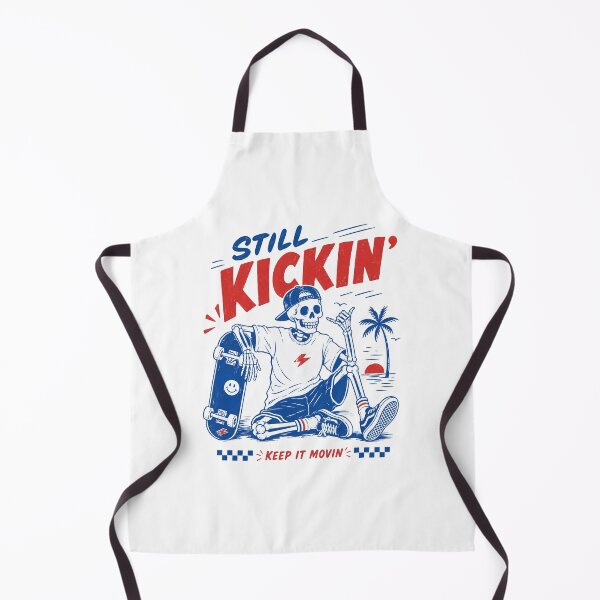 Item preview, Still Kickin Skeleton Skateboard Design designed and sold by olosra.