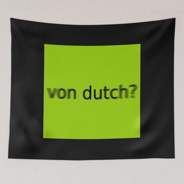 Item preview, Supreme Green Von Dutch Question Mark Square designed and sold by Dancing Papaya.