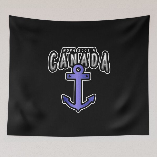 Item preview, Nautical Nova Scotia Canada Blue Anchor designed and sold by Sartoris Art.