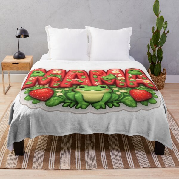 Item preview, Cute Frog Mama Strawberry Design – Funny Frog Mom Gift for Mother's Day, Kawaii Frog Mama Shirt, Frog Lover Mom Mug, Cute Animal Mother's Day Gift designed and sold by Basma Designs | Funny Shirts, Stickers & Mugs.