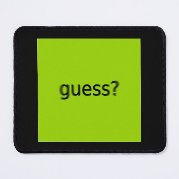 Item preview, Supreme Green Guess Question Mark Square designed and sold by Dancing Papaya.