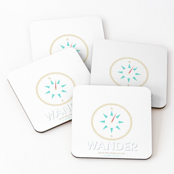 Item preview, Wander Not All Who Wander Are Lost Compass - Adventure Explorer Art designed and sold by Yuran11.