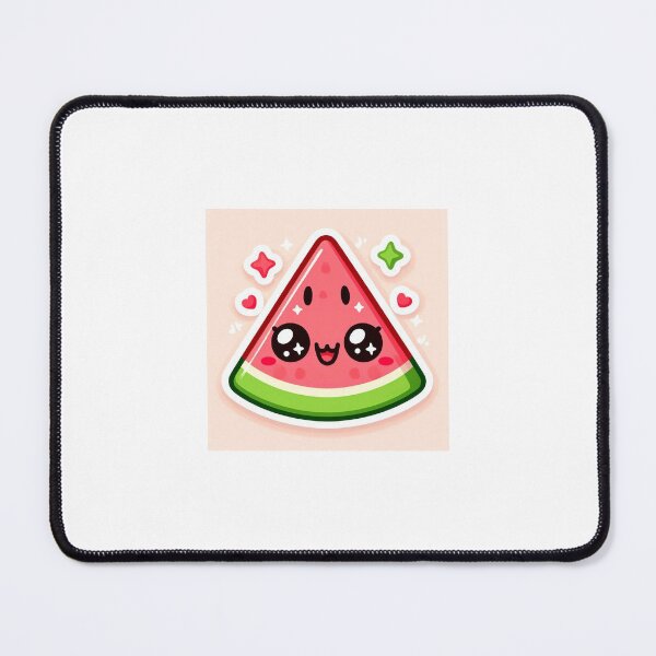Item preview, Kawaii Watermelon Sticker | Chibi Watermelon Slice with Happy Face designed and sold by PastelPawsArt.