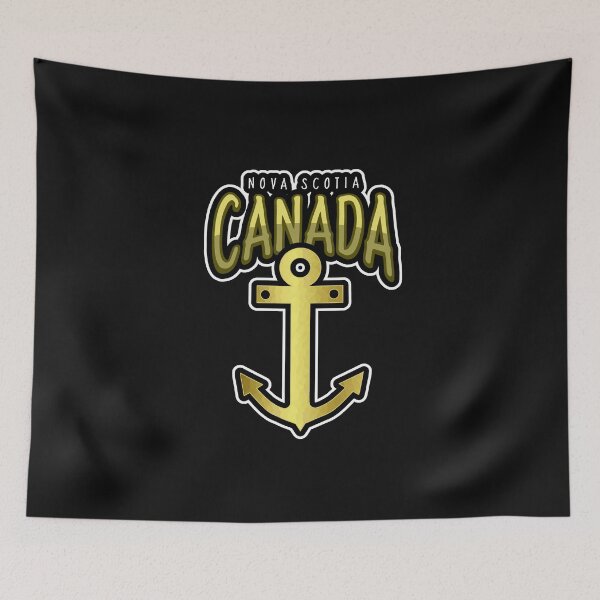 Item preview, Nautical Nova Scotia Canada Gold Anchor designed and sold by Sartoris Art.