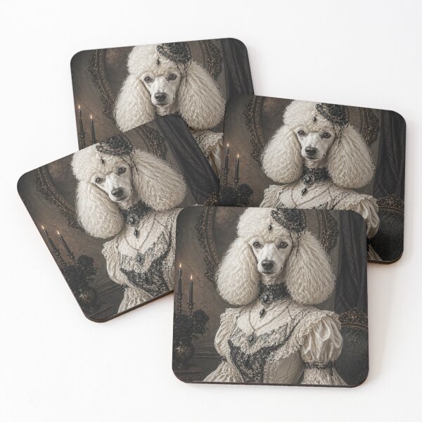 Item preview, Aristocratic White Poodle designed and sold by VelarisMoon.