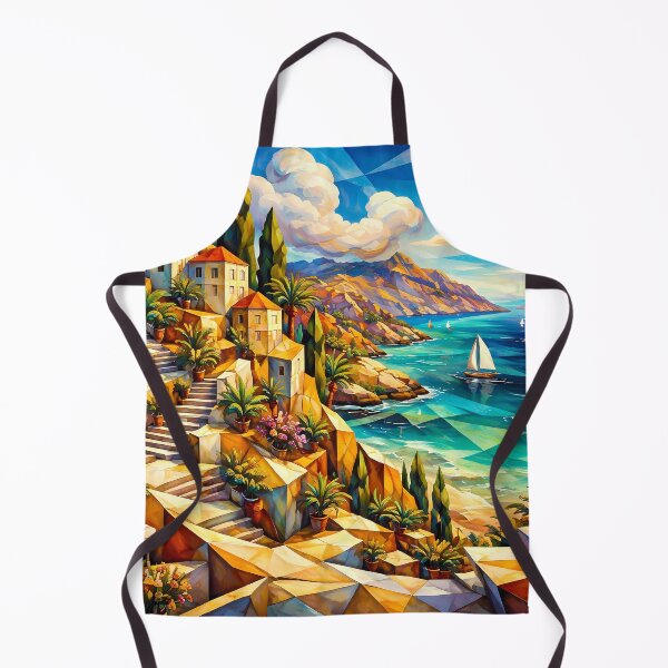 Item preview, Vibrant Mediterranean Coastline designed and sold by cuprum.