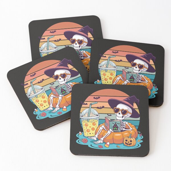 Item preview, Spooky Summerween Vibes Skeleton Reading  designed and sold by tamdevo1.