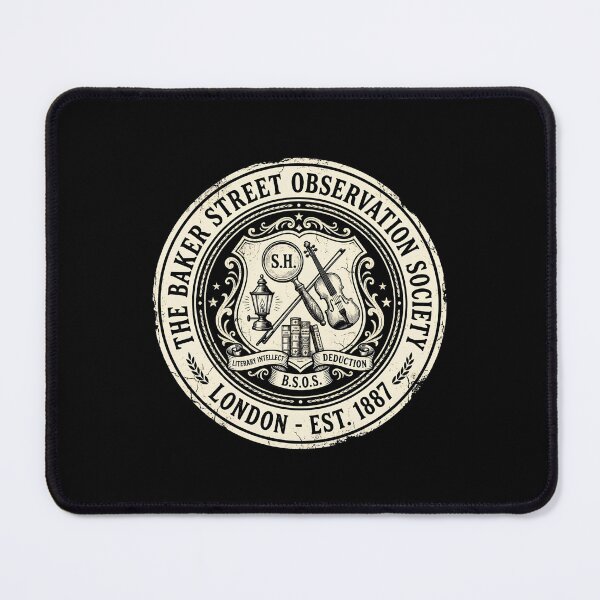 Item preview, The Baker Street Observation Society Sherlock Holmes Emblem designed and sold by Fenay Designs.