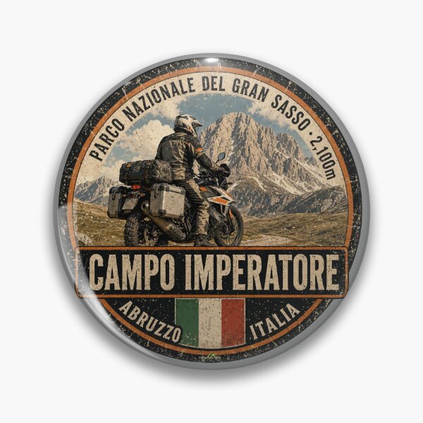 Item preview, Campo Imperatore Italy Abruzzo Motorcycle Sticker TShirt 04 designed and sold by OuterShellUK.