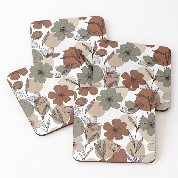Item preview, Boho Botanical Seamless Pattern, Earth Tone Floral Print, Neutral Wildflower Design, Vintage Flower Background, Printable Surface Pattern PNG designed and sold by GalleryPeak.