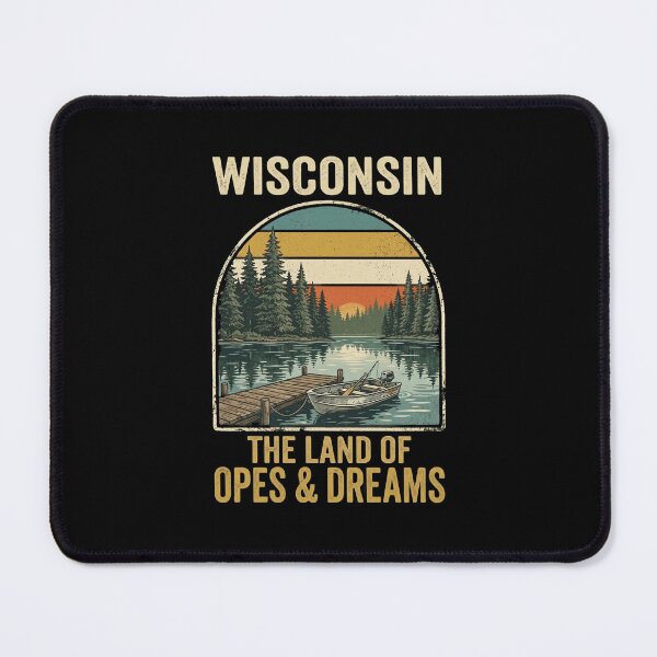 Item preview, WISCONSIN THE LAND OF OPES & DREAMS funny Midwest joke designed and sold by snowry.