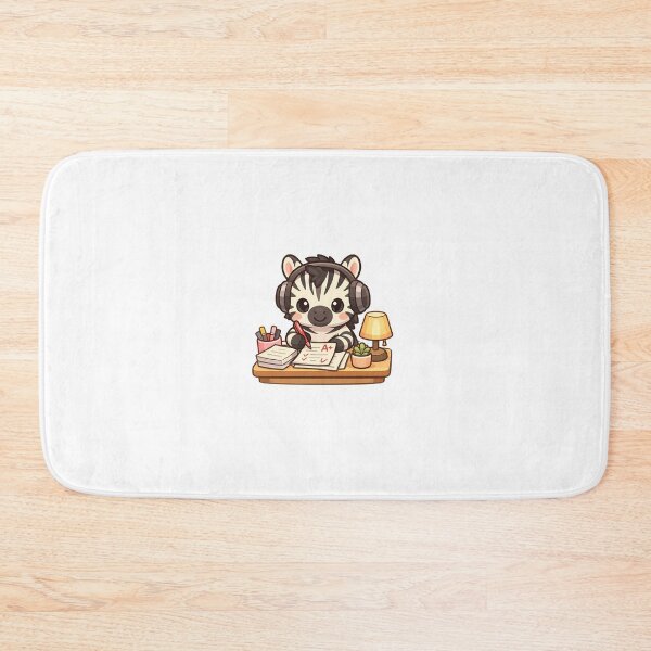 Item preview, Cozy LoFi Zebra Teacher Grading Papers Sticker⁠ designed and sold by MIROUZ2000.