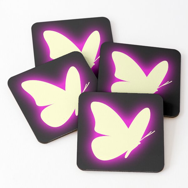 Item preview, Glowing Pink Neon Butterfly Minimalist Graphic Art designed and sold by creativerooney.