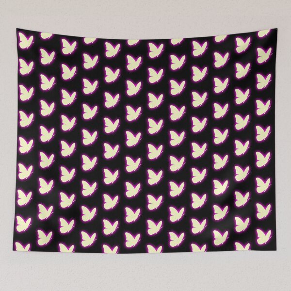 Item preview, Glowing Pink Neon Butterfly Minimalist Graphic Art designed and sold by creativerooney.