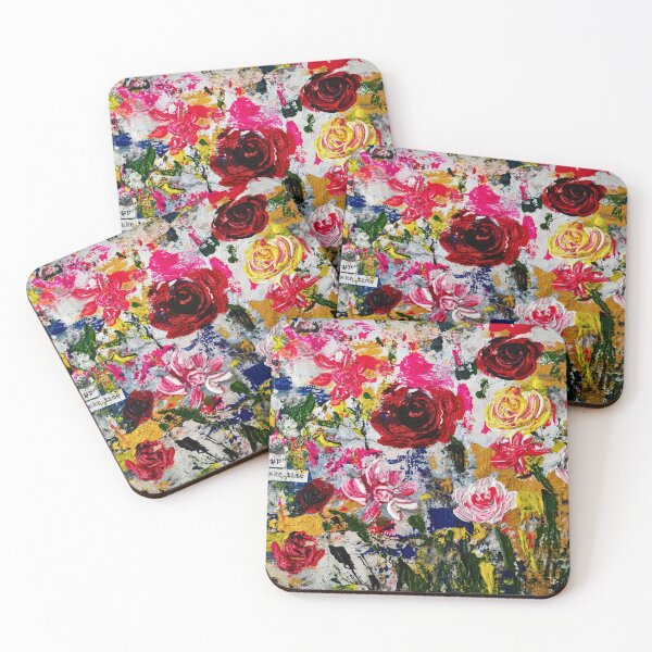 Item preview, Petals After The Storm | Abstract Floral Art on Vintage Book Pages designed and sold by CharismaticMindArt.
