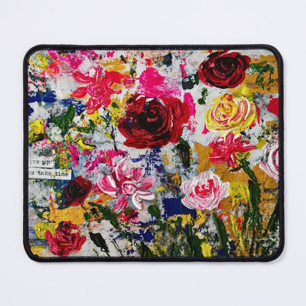 Item preview, Petals After The Storm | Abstract Floral Art on Vintage Book Pages designed and sold by CharismaticMindArt.