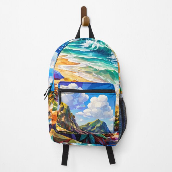 Item preview, Tropical Geometric Beach Scene designed and sold by cuprum.